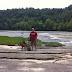 The pack by the river