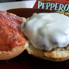 2bleu's Pepperoni Pizza Burgers
