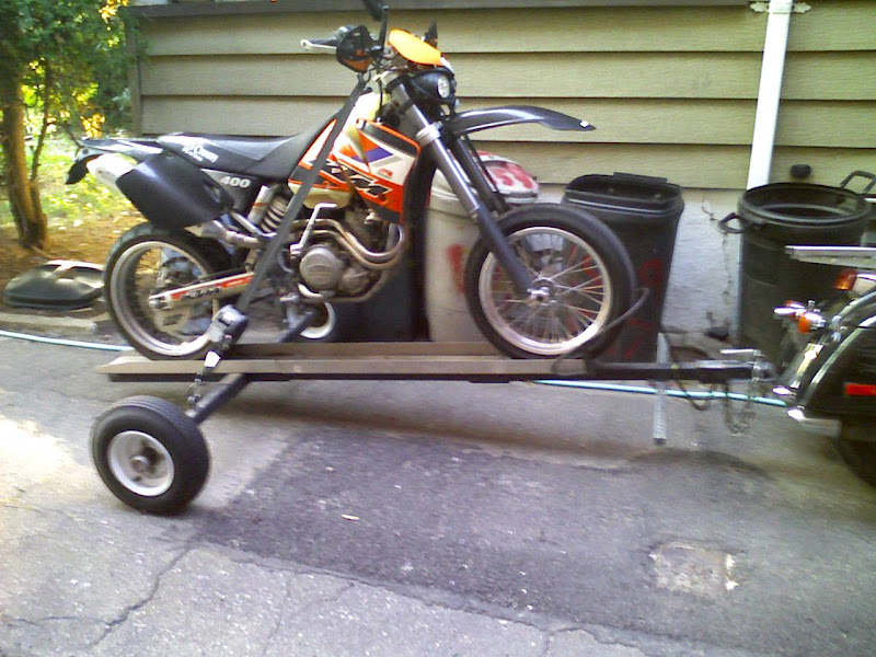 tow behind bike cart