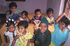 Here are some of the children in the arly days.