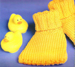 Escarpines de patito lindo