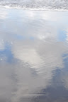 Silver reflections on sand - beach at Waipi'o Valley, Hawaii 