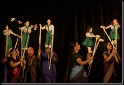A puppet show in the inaugural day of 6th India Puppetry Festival at Srimanta Sankardeva Kalakshetra, Guwahati on 22-04-11. Pix by UB PHOTOS