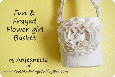 fun and frayed flower girl basket fun and frayed flower girl basket