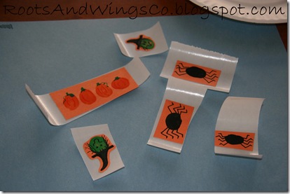 halloween fingerprint shapes