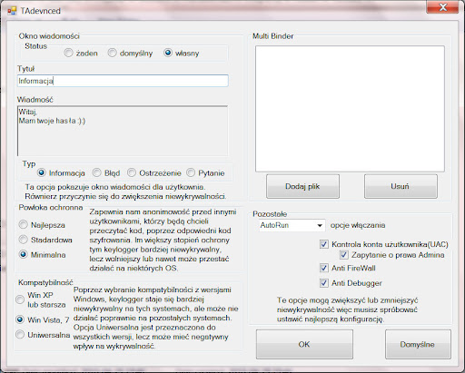 TibiSavePass - Programa de Recuperação ferramenta para a geração de keyloggers Pl2