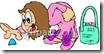Girl_Hunting_Easter_Eggs_Wearing_Bunny_Slippers_Royalty_Free_Clipart_Picture_090406-232165-134042