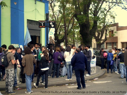 10 de octubre. Festival multicultural en homenaje a Guido y Claudio. Jxi La Plata