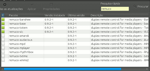 Remuco no Synaptic