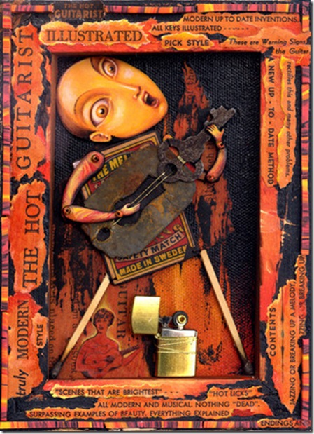 Hot guitarrist illustrated Hot guitarrist illustrated