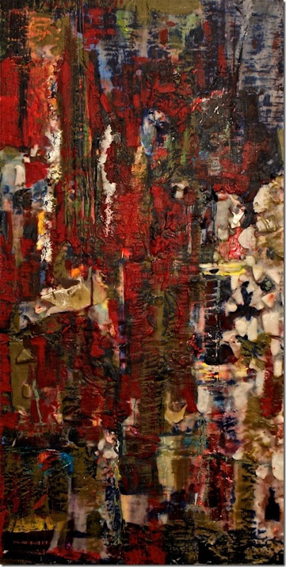 Silvana LaCreta Ravena, Mirror, encaustic, 40x24 in Silvana LaCreta Ravena, Mirror, encaustic, 40x24 in