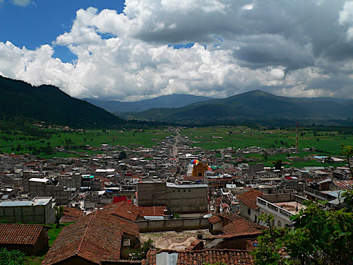 The view from the second church over San Andres Xecun