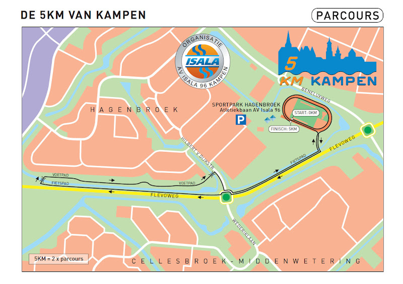 Parcours 5 kilometer