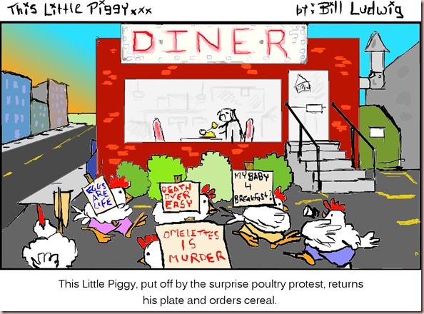 Piggy Blank Poultry Protest