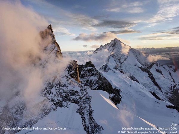 National Geographic Magazine - February 2006 - Alps - Photograph by Melissa Farlow and Randy Olson National Geographic Magazine - February 2006 - Alps - Photograph by Melissa Farlow and Randy Olson