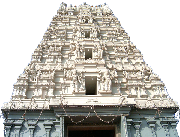 Steeple of the replica of Tirumala temple of Lord Balaji Steeple of the replica of Tirumala temple of Lord Balaji