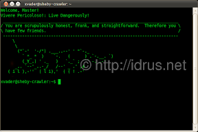 Gnome Terminal with Custom cowsay and fortune