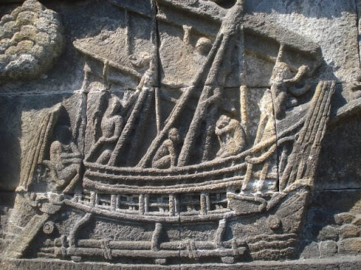 Pejuang Kodok: Kapal Samudra Raksa di relief Candi Borobudur