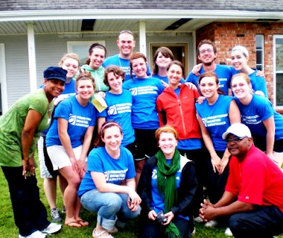 Andy, Robinson, Volunteers and Homeowners