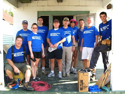David, Mark, Vann and local Volunteers