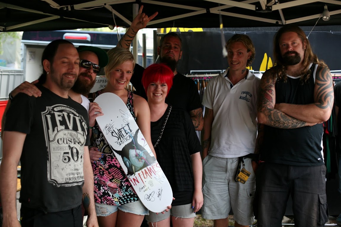 Vinnaren i In Flames tävlingen Marie Johansson 