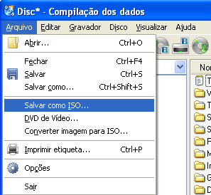 criar imagem iso programa cdburnerxp