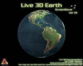 protetor de tela live 3D earth