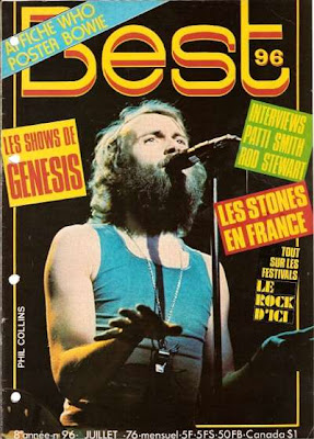 Phils Collins en couverture de Best en 1976