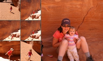 View sand dune arch--the sand