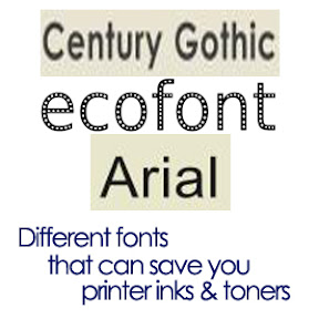 Different Fonts that Saves you Printer Ink & Toner