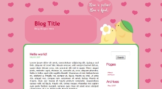 love%20birds wordpress 情人节主题