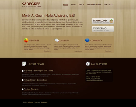 96 Degree 96degree 10 teme gratuite pentru Wordpress