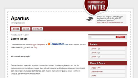 Apartus 10 teme gratuite pentru Blogger #1