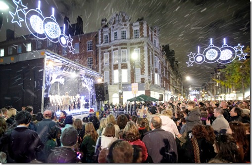A Sneak Peek at Christmas Preparations in London with Christmas Lights 2010