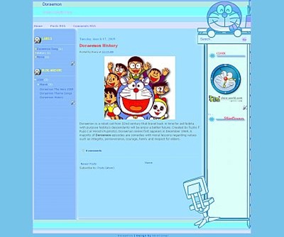 doraemon-blogspot-template, manga series template, character template