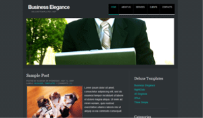 business elegance blogspot template, elegant themes, bussiness blog template