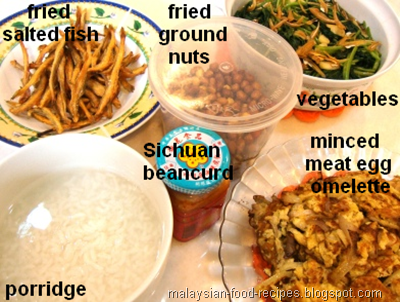 Simple Teow Chew Porridge Dishes