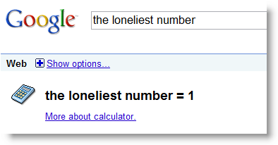 the loneliest number