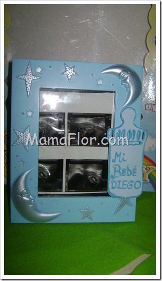 Como decorar un portaretrato para el bebe - Manualidades MamaFlor
