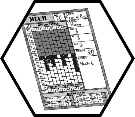 Mech Attack Record Sheet