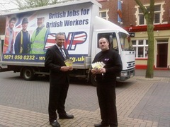Truth Truck with Alwyn Deacon and Cllr Findley