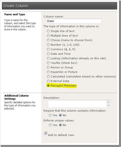 Using the Managed Metadata Service in your SharePoint 2010 Sites-Part 3