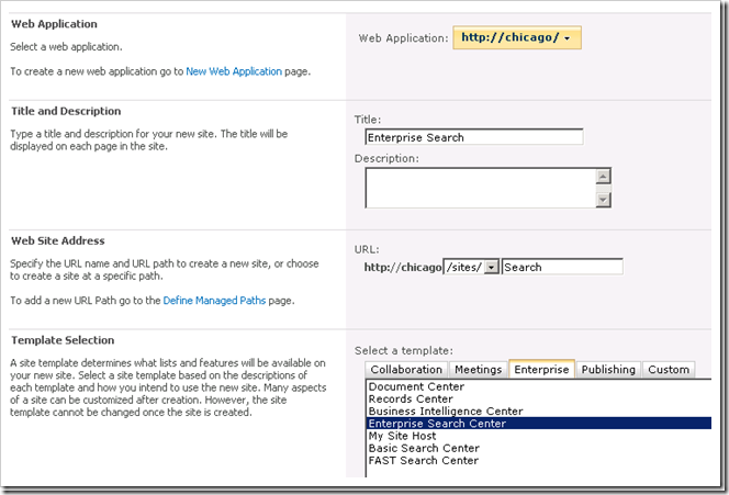 How to Configuration Enterprise Search in SharePoint 2010