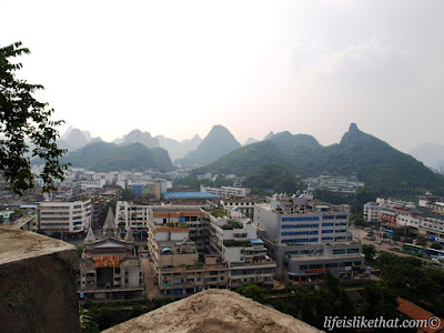 guilin, jingjiang princes' city, solitary beauty peak