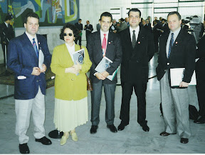 Brasilia - Pal&aacute;cio do Planalto - 1995 - Lan&ccedil;amento do PBD com Romeu D&acirc;maso, Bernadete Teixeira, Alvaro Guillermo e Newton Gama