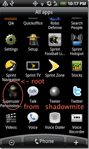 Sprint HTC EVO 4G has been rooted