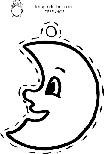 DIBUJOS DEL SOL Y LA LUNA PARA COLOREAR