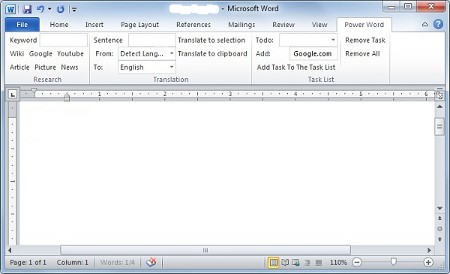 Microsoft Office Word 2010 Power Word dodatak za Writers Microsoft Office Word 2010 Power Word dodatak za Writers