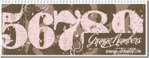 Grunge Numbers Grunge Numbers