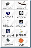 Solar System Building Sentences Space Words